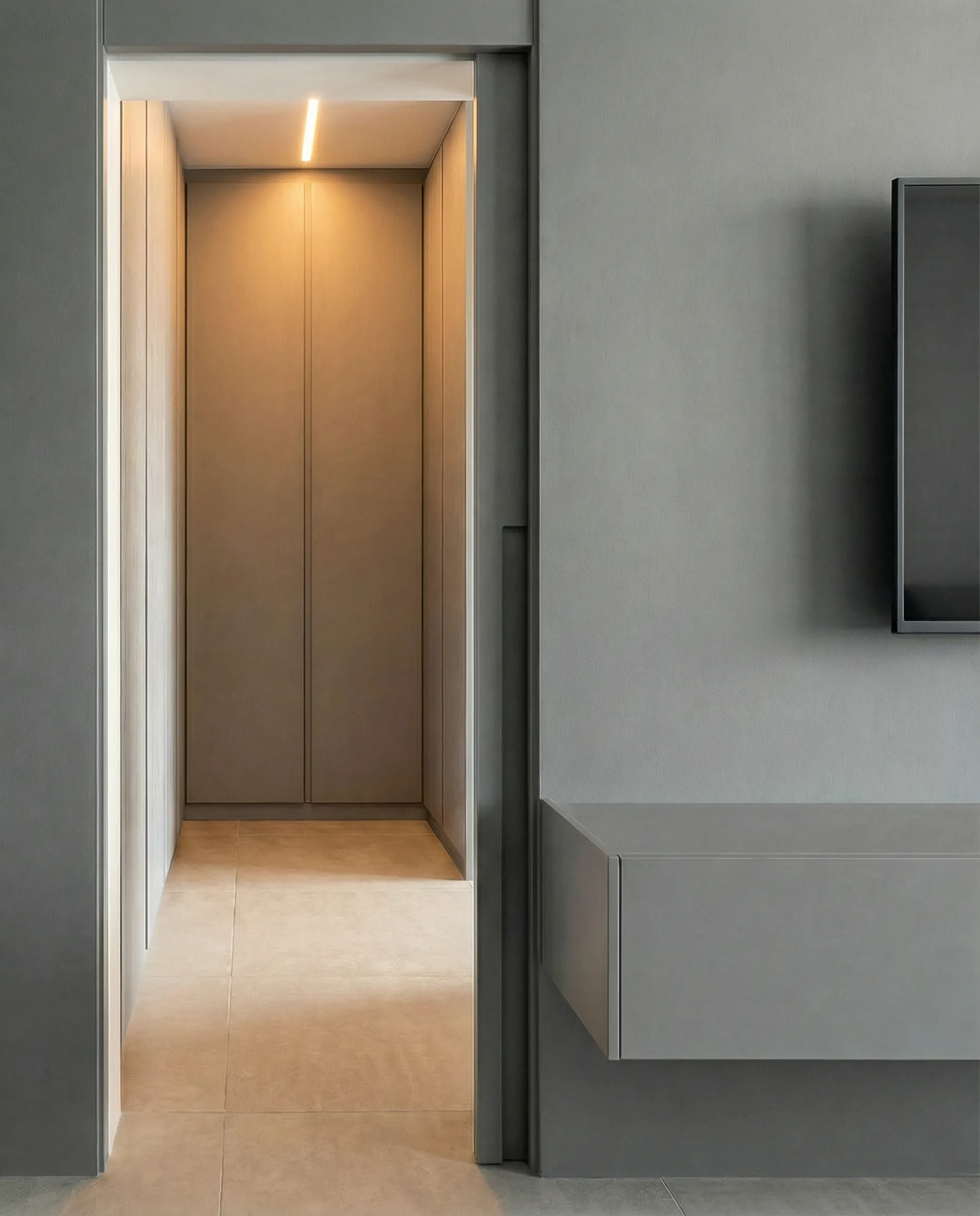Closet integrado da suíte master